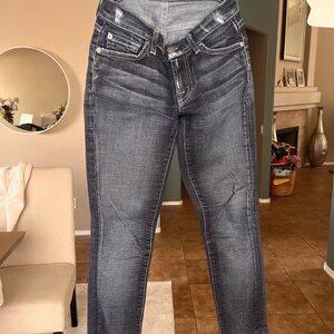 Women's washed blueJeans - Classic Slim Fit
